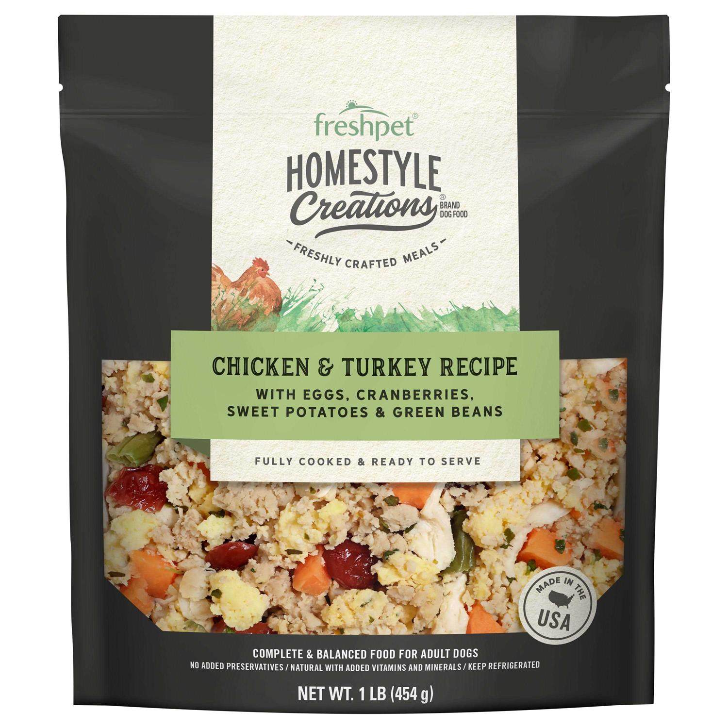Freshpet Homestyle Creations Chicken & Turkey Fresh Dog Food - Pet Supplies online store