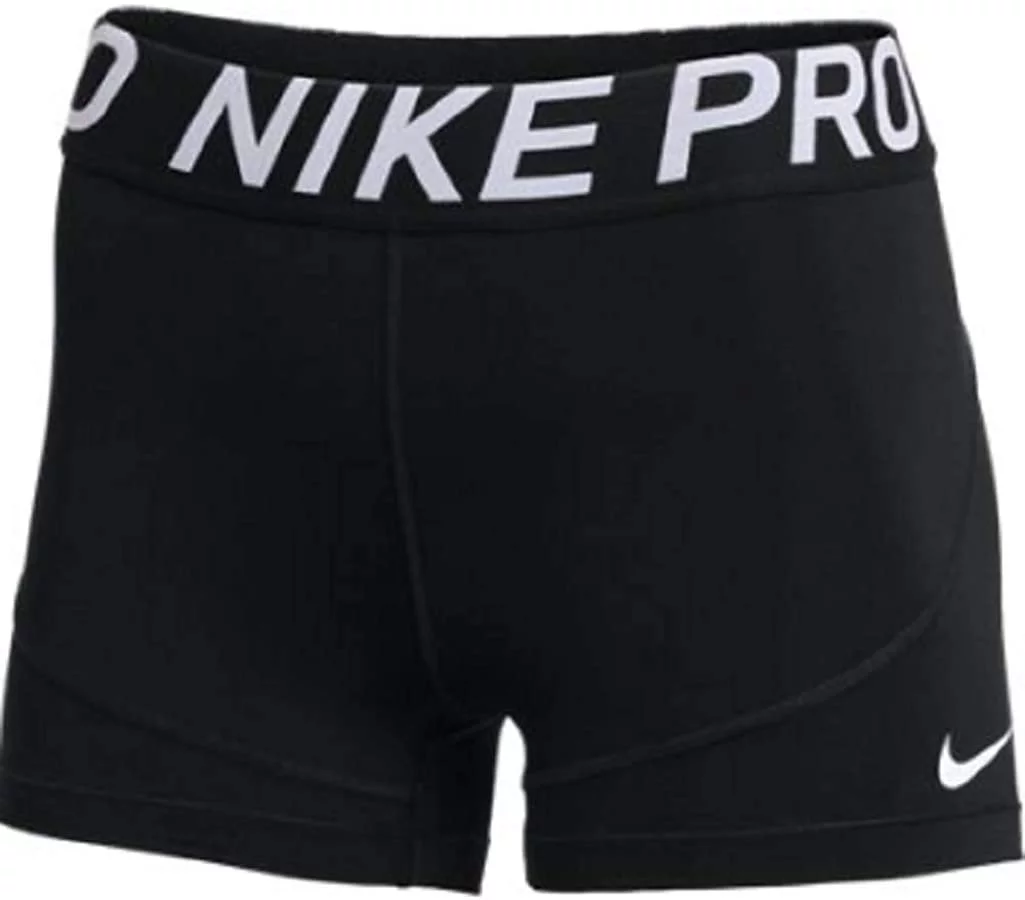 Nike Women's Pro 3 Inch Compression Shorts CJ5938-010 Black/White, Medium