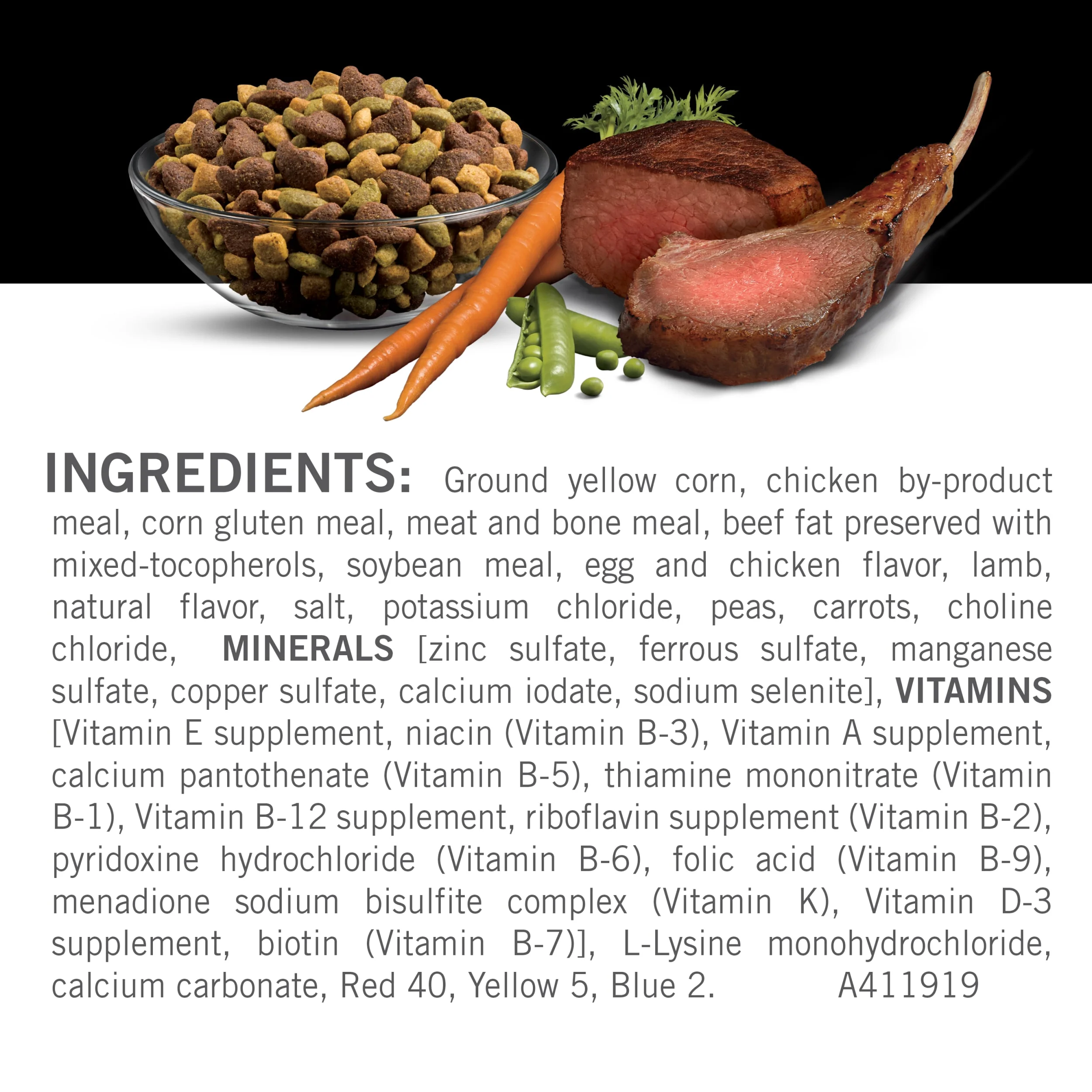 Purina Dog Chow High Protein Dry Dog Food, High Protein Recipe With Real Lamb & Beef Flavor, 44 lb. Bag