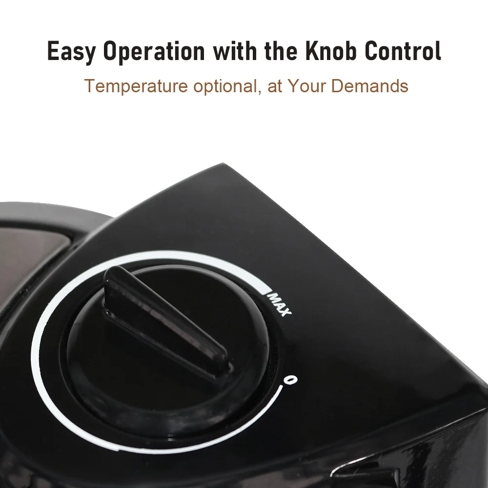 Arealer 1000W Waffle Maker 5 Heart-Shaped Waffles Electric Waffler Griddle Iron