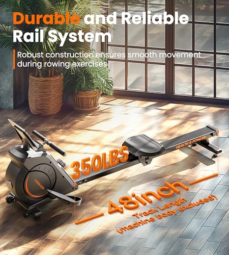 YOSUDA Magnetic/Water Rowing Machine for Home - Rower Machine Use with Bluetooth, App Supported, Rowing Machine for Taller Power Athletes, Comfortable Seat Cushion