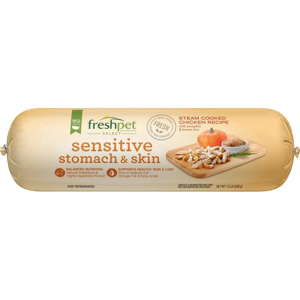 Freshpet Select Sensitive Stomach & Skin Steam Cooked Chicken Recipe Dog Food - Pet Supplies online store