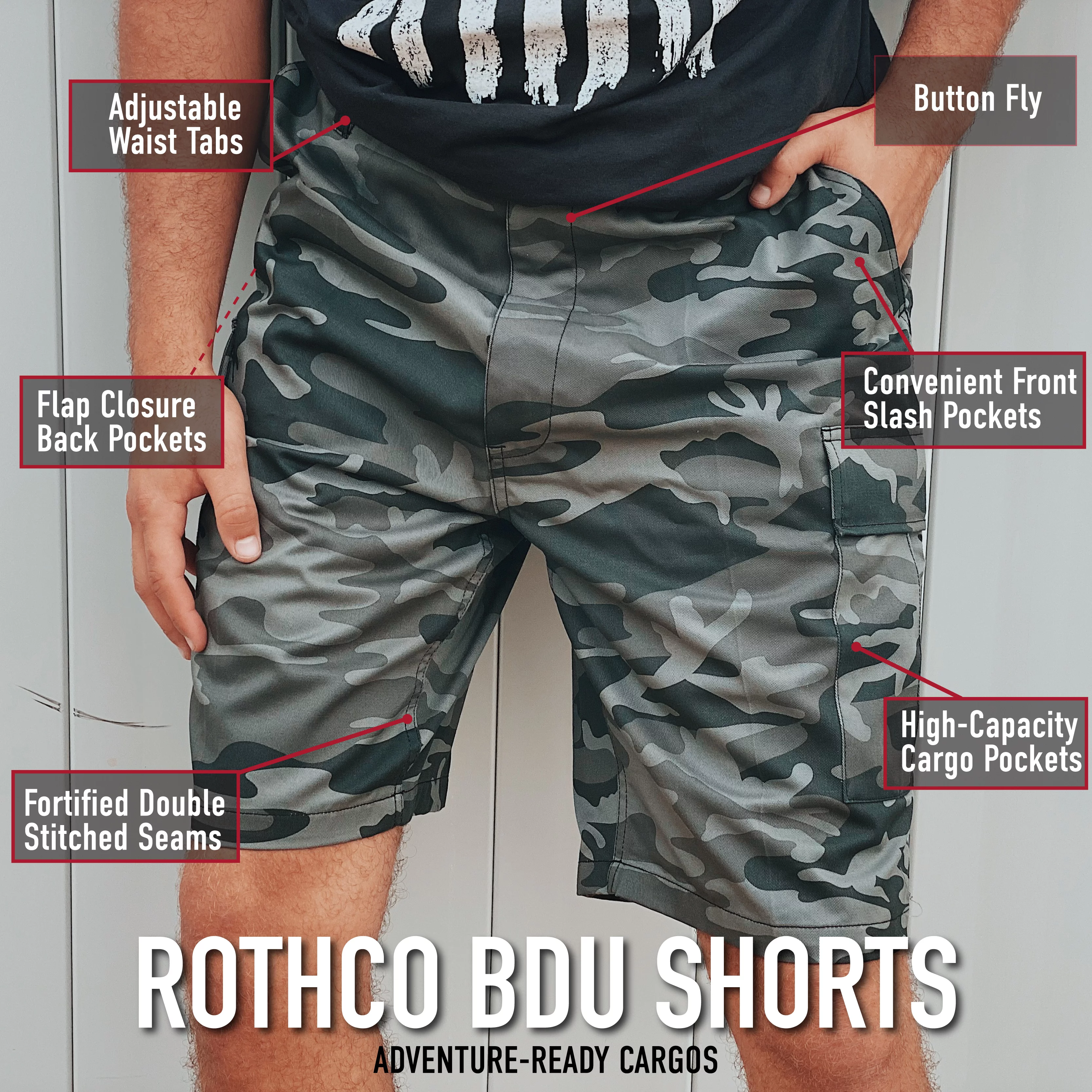 Rothco BDU Shorts,Khaki,5X-Large