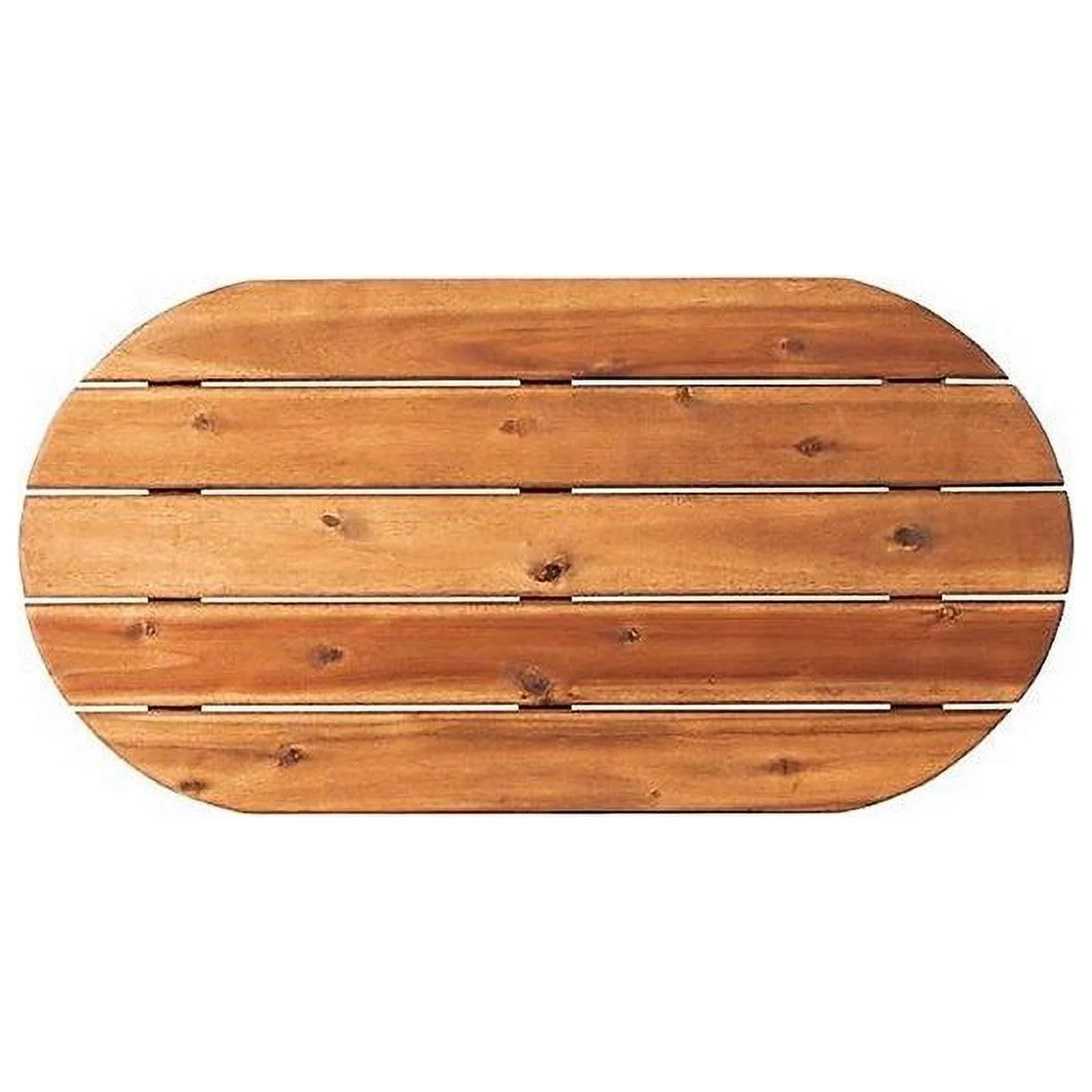 Hawthorne Collections Transitional Wood Outdoor Coffee Table in Brown