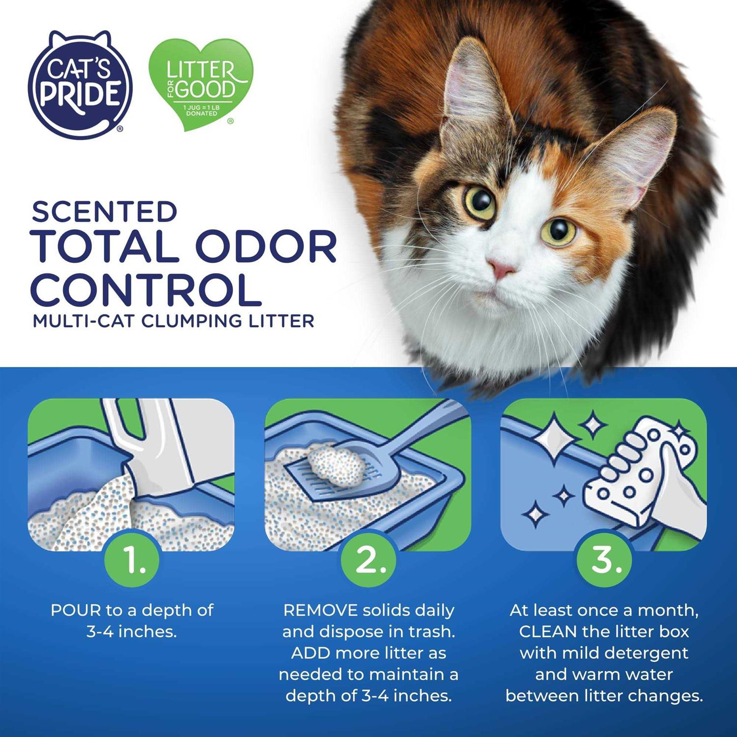 Cat's Pride Total Odor Control Scented Cat Litter - Pet Supplies online store