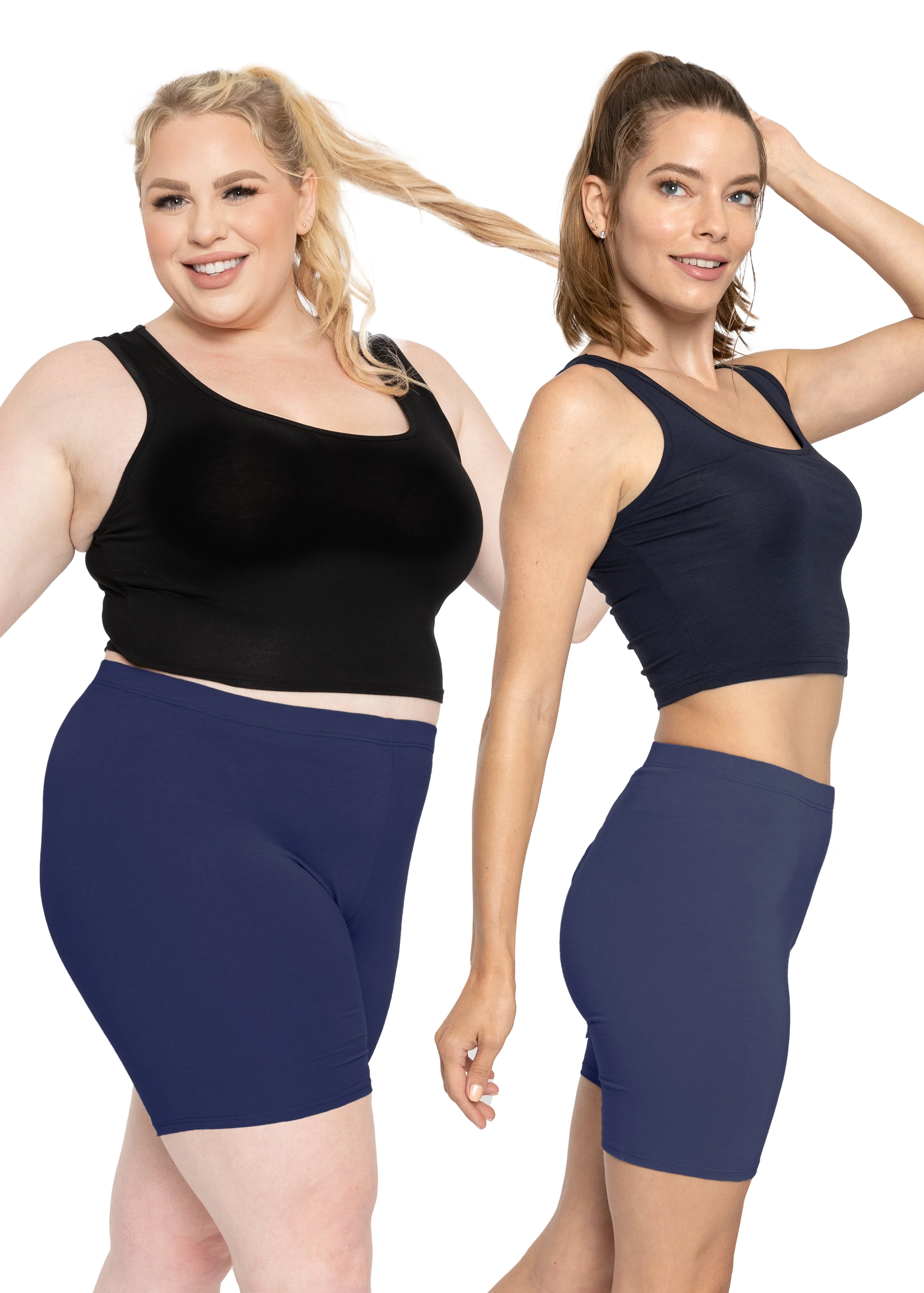 Stretch Is Comfort Women's Teamwear Plus Bike Shorts | Cotton | Adult Xlarge -7x