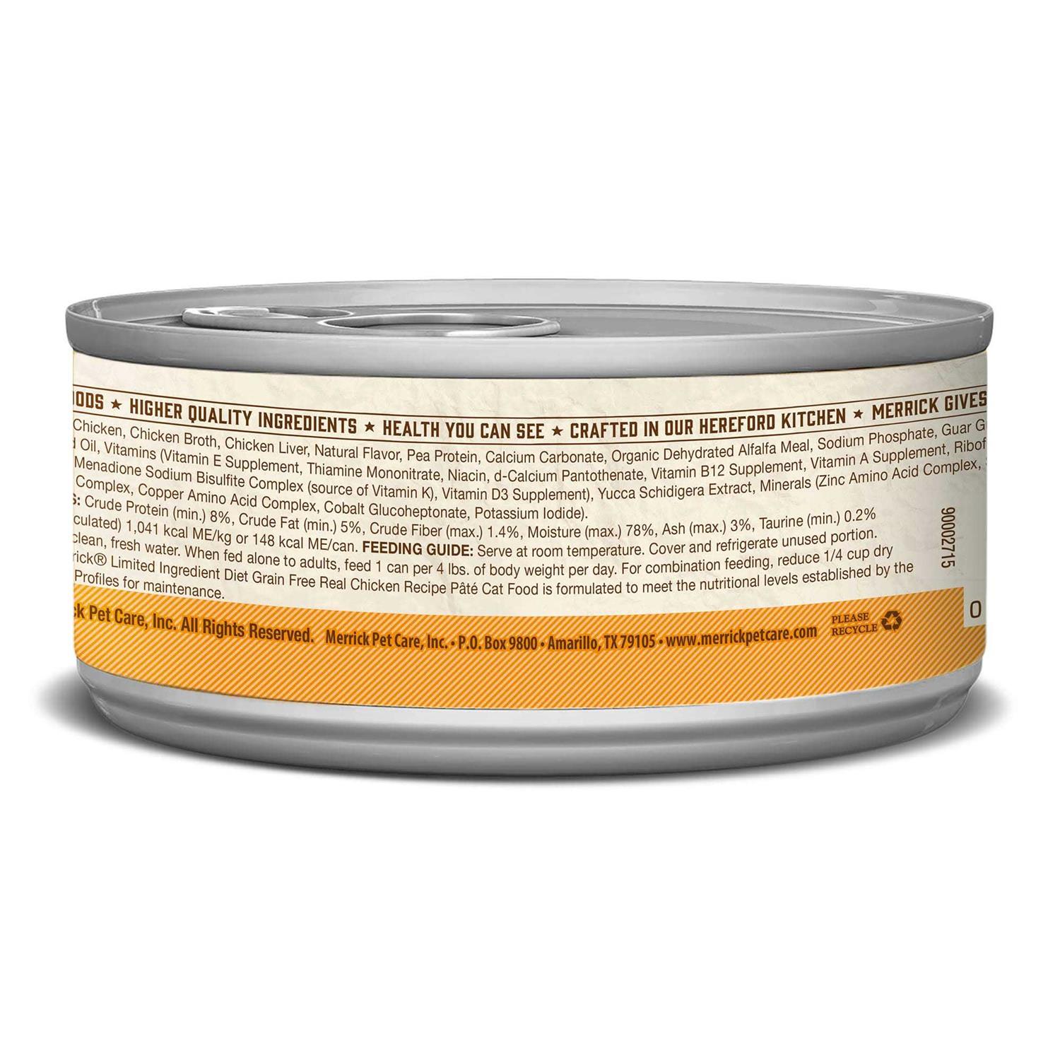 Merrick Limited Ingredient Diet Grain Free Real Duck Pate Canned Cat Food - Pet Supplies online store