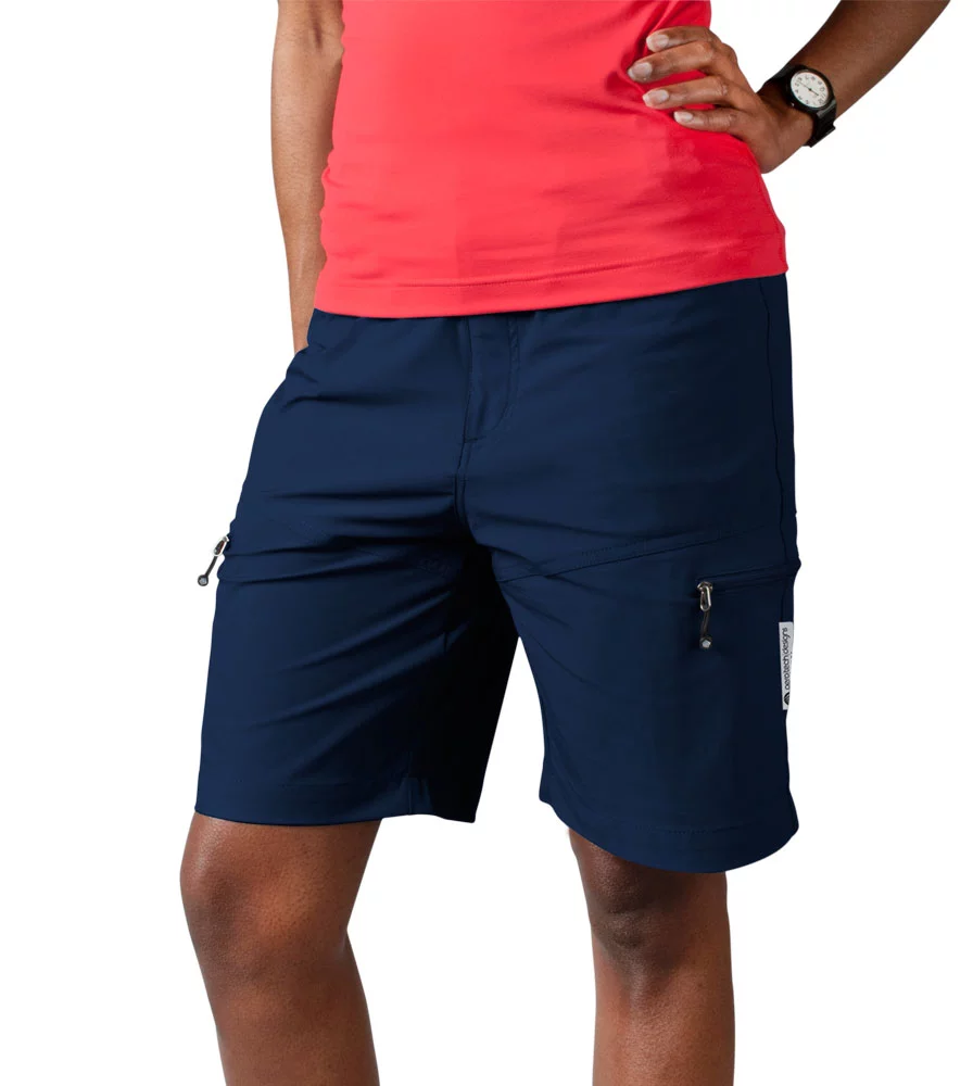 Aero Tech Women's Urban Cargo Shorts - Multi-Sport UNPADDED Commuter
