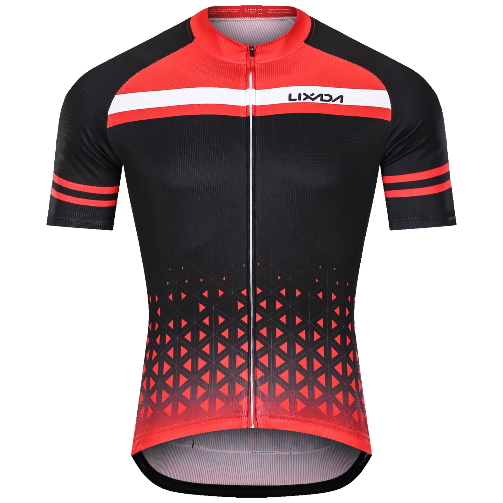 Lixada Men Cycling Jersey Set Breathable Quick-Dry Short Sleeve and Padded Shorts MTB Cycling Outfit Set