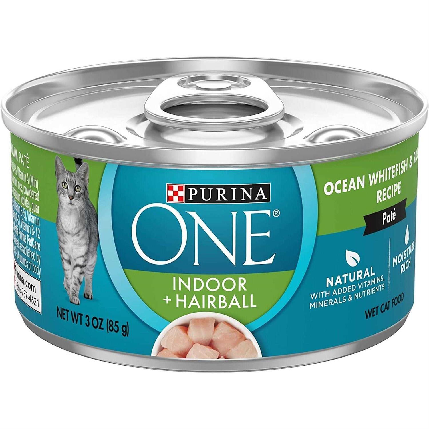 Purina ONE Indoor Advantage High Protein Ocean Whitefish & Rice Wet Cat Food - Pet Supplies online store