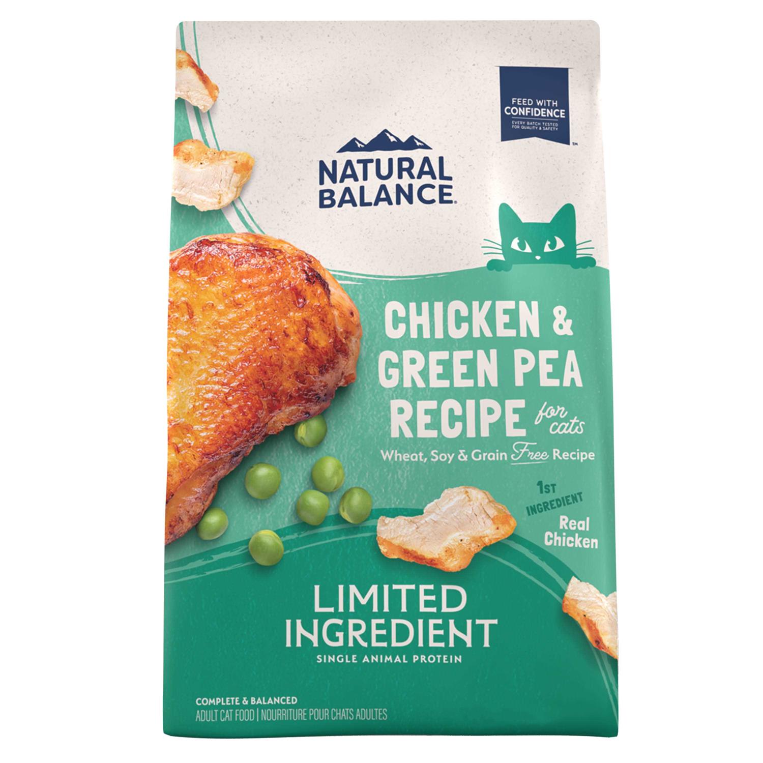 Natural Balance Limited Ingredient Chicken & Green Pea Recipe Grain-Free Dry Cat Food - Pet Supplies online store