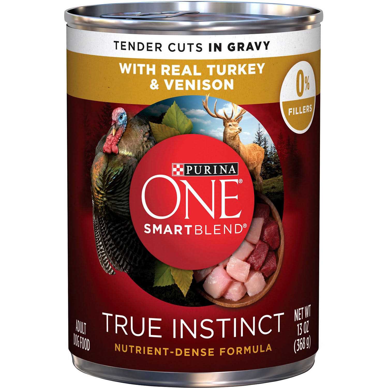 Purina ONE Smartblend Real Turkey & Venison True Instinct Wet Dog Food Can - Pet Supplies online store