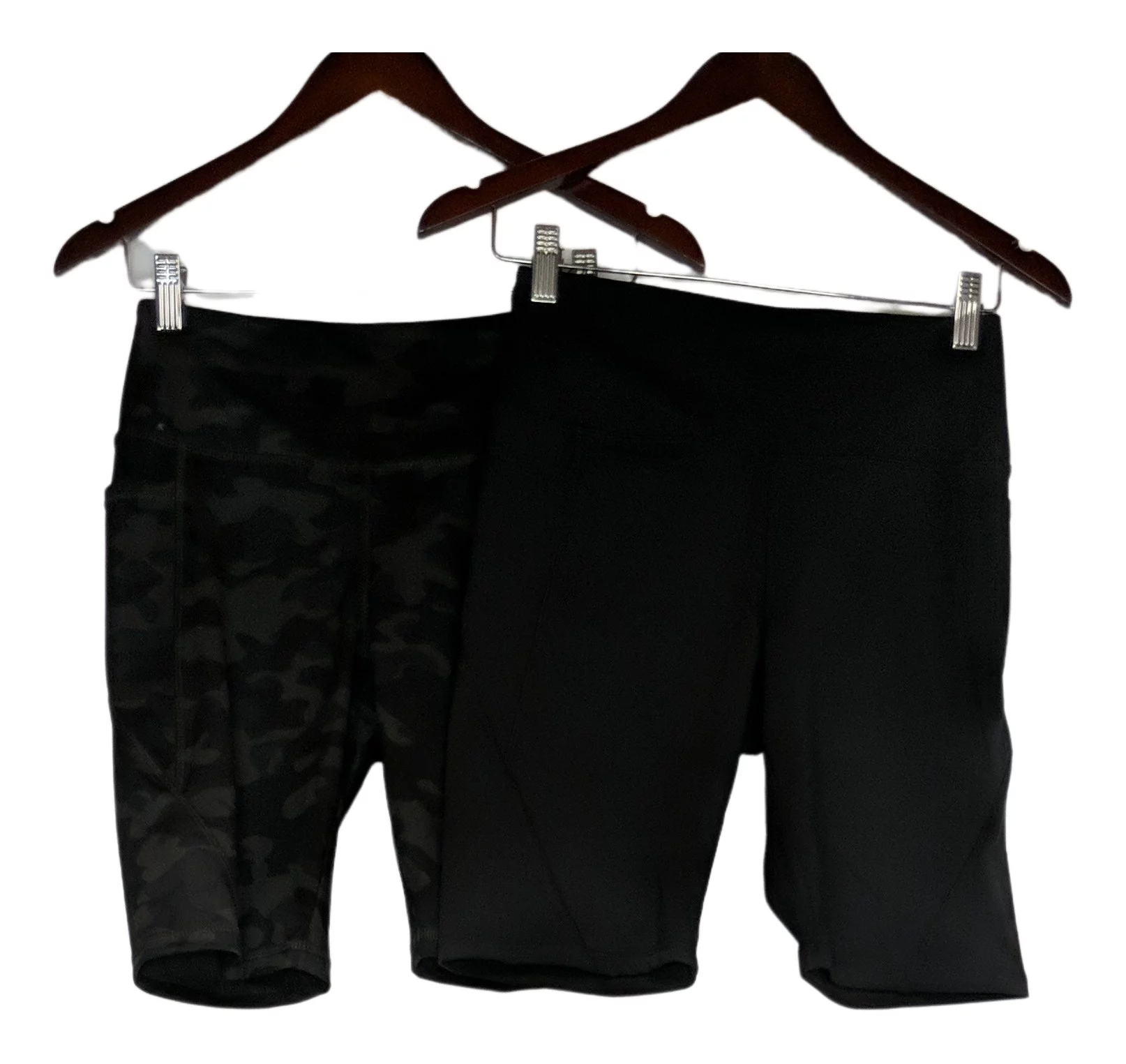 Danskin Women's Shorts Sz S Ladies' Bike Short, 2-Pack Black