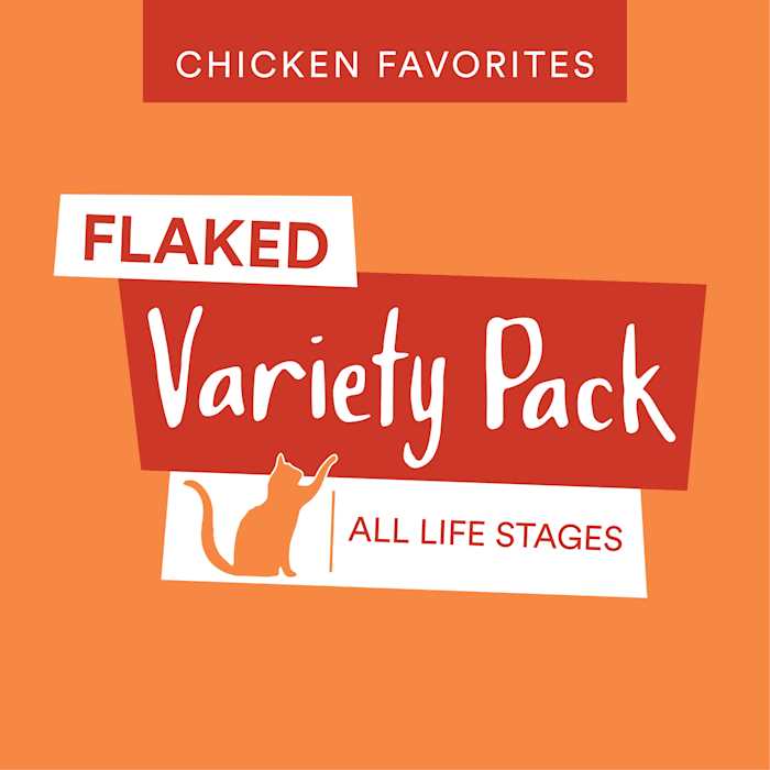 WholeHearted Grain Free Chicken Favorites Flaked Wet Cat Food Variety Pack - Pet Supplies online store