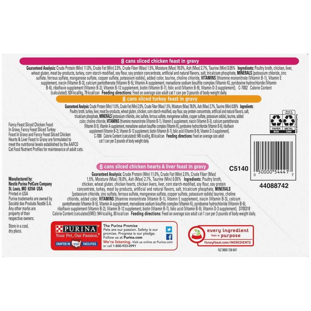 Purina Fancy Feast Gravy Wet Cat Food Variety Pack Poultry Lovers Sliced Collection - Pet Supplies online store