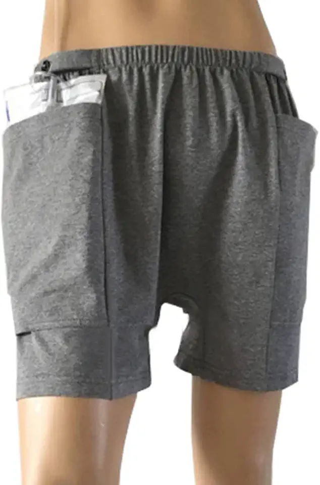 Shorts for Nephrostomy Bag, Catheter Support Underwear for Nephrostomy, Ostomy Drainage Bag Care Shorts - Kansas Nuitrition - HNZSDS