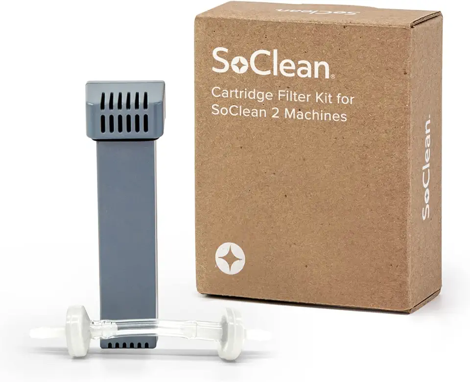 SoClean Genuine Replacement Cartridge Filter Kit for SoClean 2 Machines | Includes One Filter Cartridge and One Check Valve | Authentic OEM Part with Full Warranty | New Eco-Friendly Packaging - Kansas Nuitrition - HNZSDS
